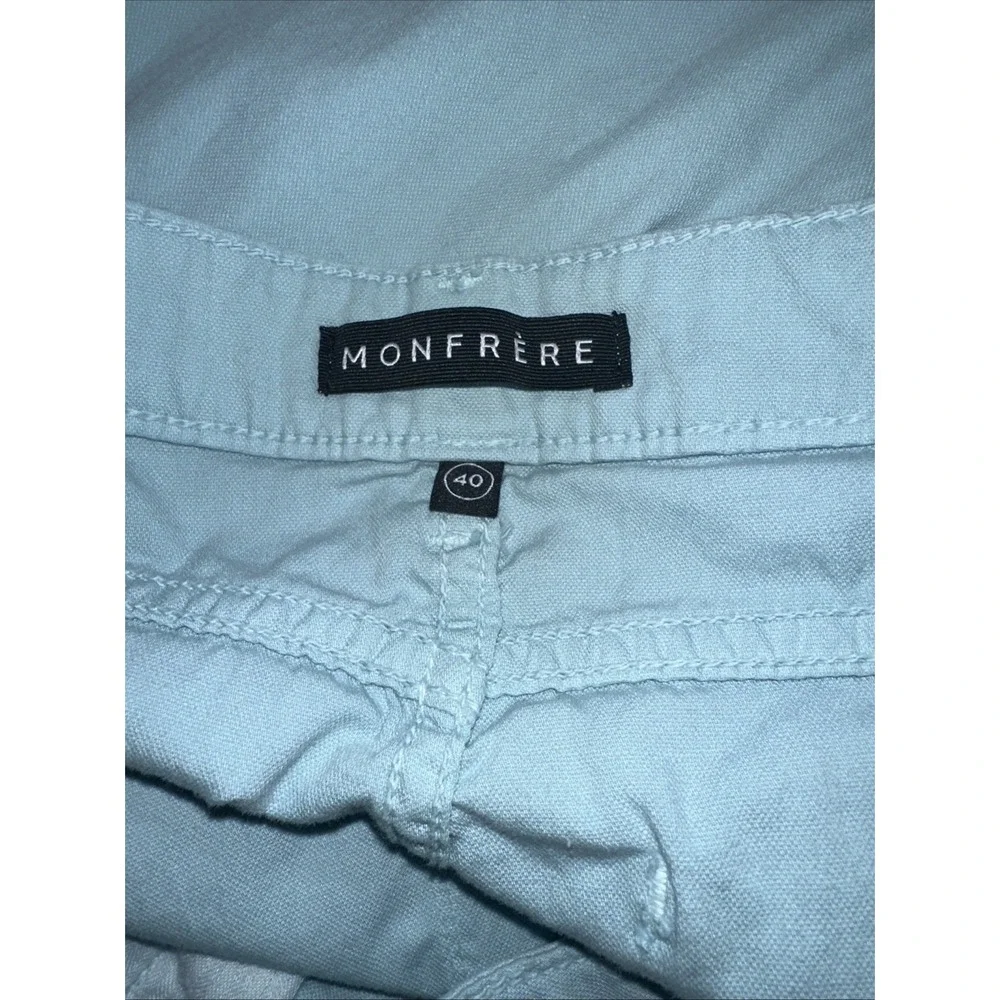 Monfrere Jeans Brando Mens 40 Linen Stretch Sky blue 40x34 Fit